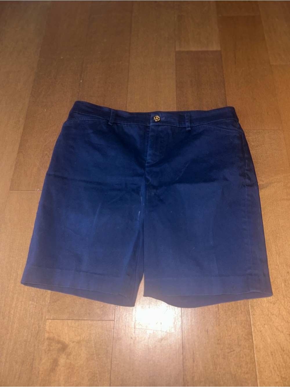 Lauren Ralph Lauren Navy Blue Chino Shorts 10p Petite